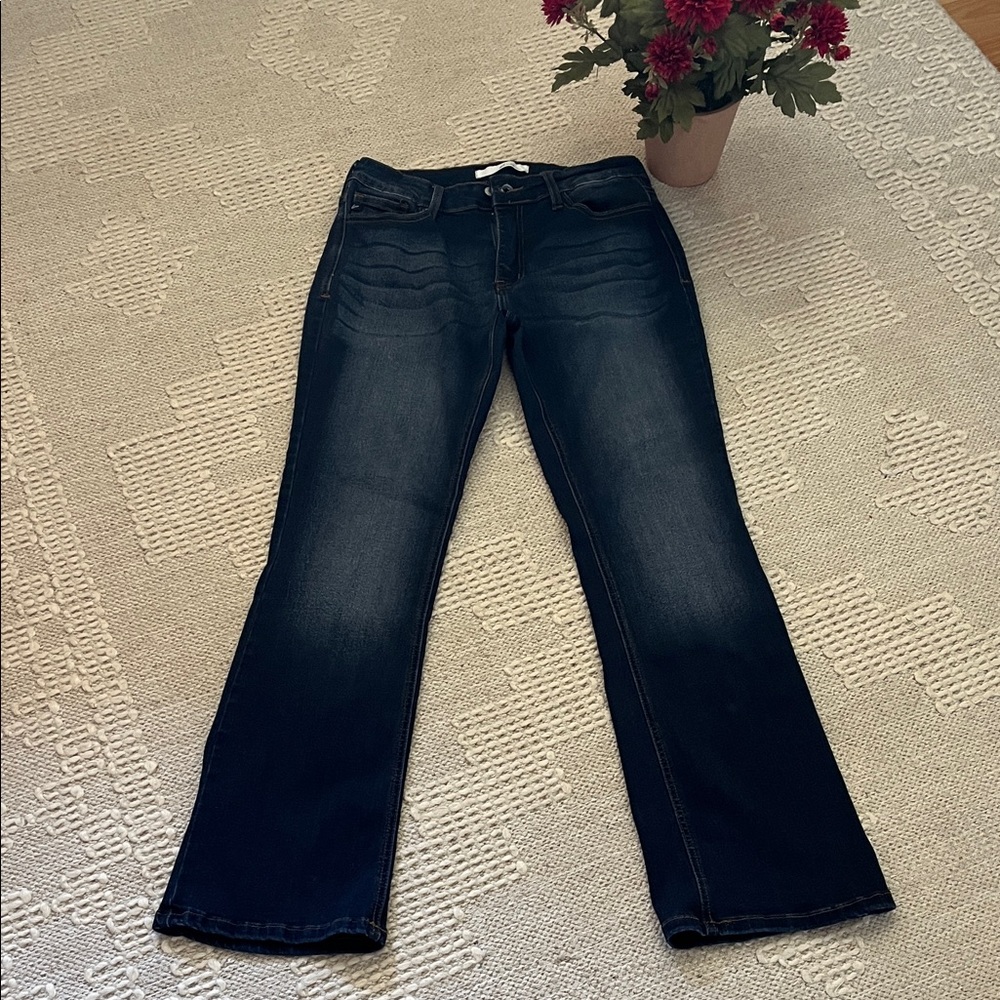 KanCan Dark Blue Women's Boot Cut Jeans